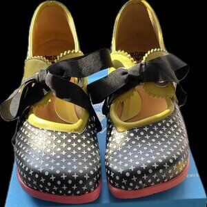 John Fleuvog Adele Black Dots Low Heel Maryjane